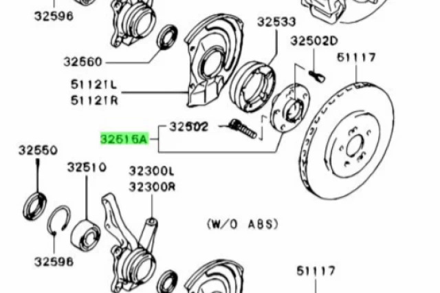 ENSAMBLAJE DE MAZA DE RUEDA DELANTERA