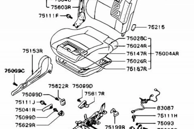 TAPA DEL ANCLAJE DEL ASIENTO DELANTERO TAPA DEL ANCLAJE DEL ASIENTO DELANTERO