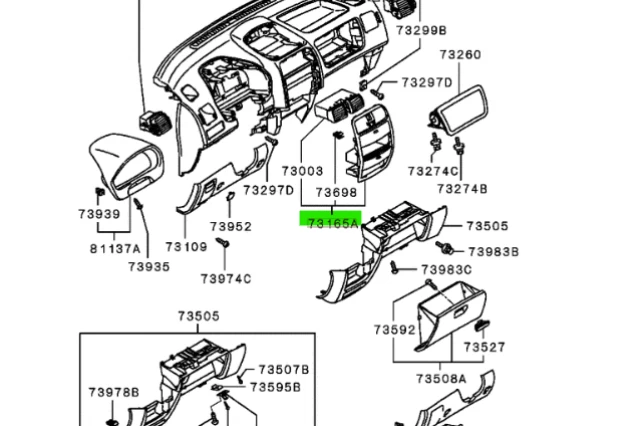 PANEL CENTRAL DEL TABLERO DE INSTRUMENTOS