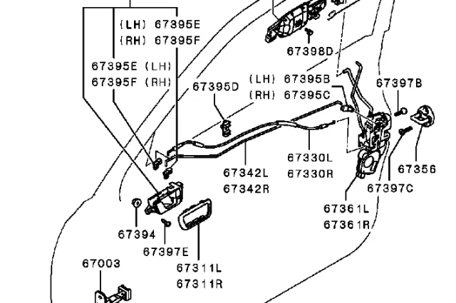 TIRADOR EXTERIOR IZQUIERDO