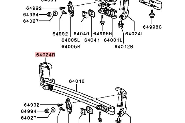 ESQUINA DERECHA DEL PARACHOQUES TRASERO PARA L300