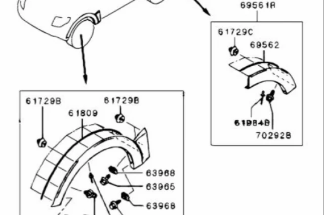 ENSANCHADOR DE ALETA DELANTERO IZQUIERDO ENSANCHADOR DE ALETA DELANTERO IZQUIERDO