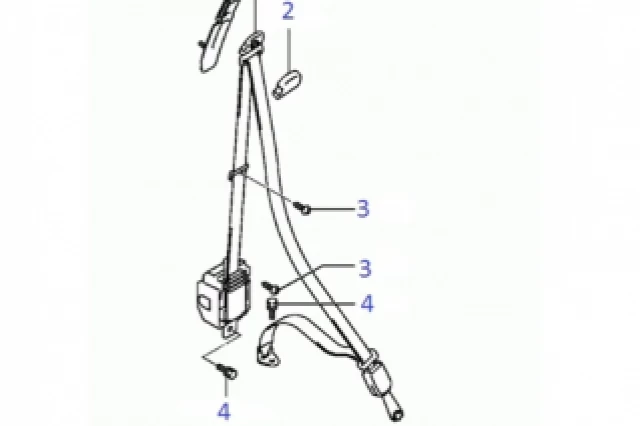 CINTUR�N DE SEGURIDAD TRASERO DERECHO