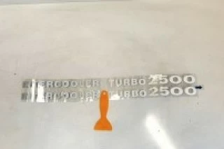 PEGATINA LATERAL INTERCOOLER TURBO 2500 (BLANCO)