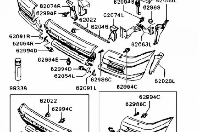 KIT DE ESQUINA DE PARACHOQUES DELANTERO DERECHO