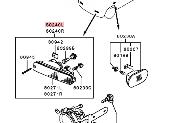 LUZ DE POSICION E INTERMITENTE DELANTERA IZQUIERDA