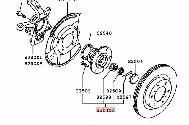 RODAMIENTO DELANTERO V80 5 PUERTAS